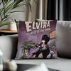 Viral EElvira Mistress of the Darkable Cushion Cover Antidustmite Pillowcase Invisible Zipper Silky Short Plush Sofa Cushion