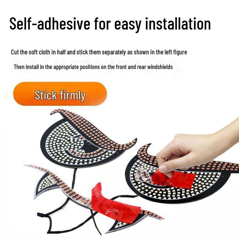 Автомобильная светодиодная фара «Глаз демона-вампира»: Персонализированная декоративная сигнальная лампа