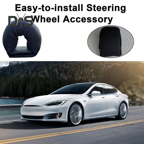 Steering Wheel Weight Soft Touch Fastener Tape Design Simple Installation Auto Parts Steering Wheel Weights for Tesla Model 3/Y/S/X