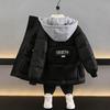 Boys' Velvet Lined Lambskin Winter Cotton Jacket