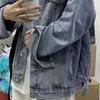 Мужское пальто-карго с лацканами, множеством карманов, однобортное джинсовое пальто, повседневная джинсовая куртка в спортивном стиле, уличная одежда