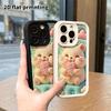 Phone Case: 2D flat design suitable for iPhone 18 17 16 15 14 13 Pro protective case, popsicle hamster, perfect Christmas and Halloween holiday gift