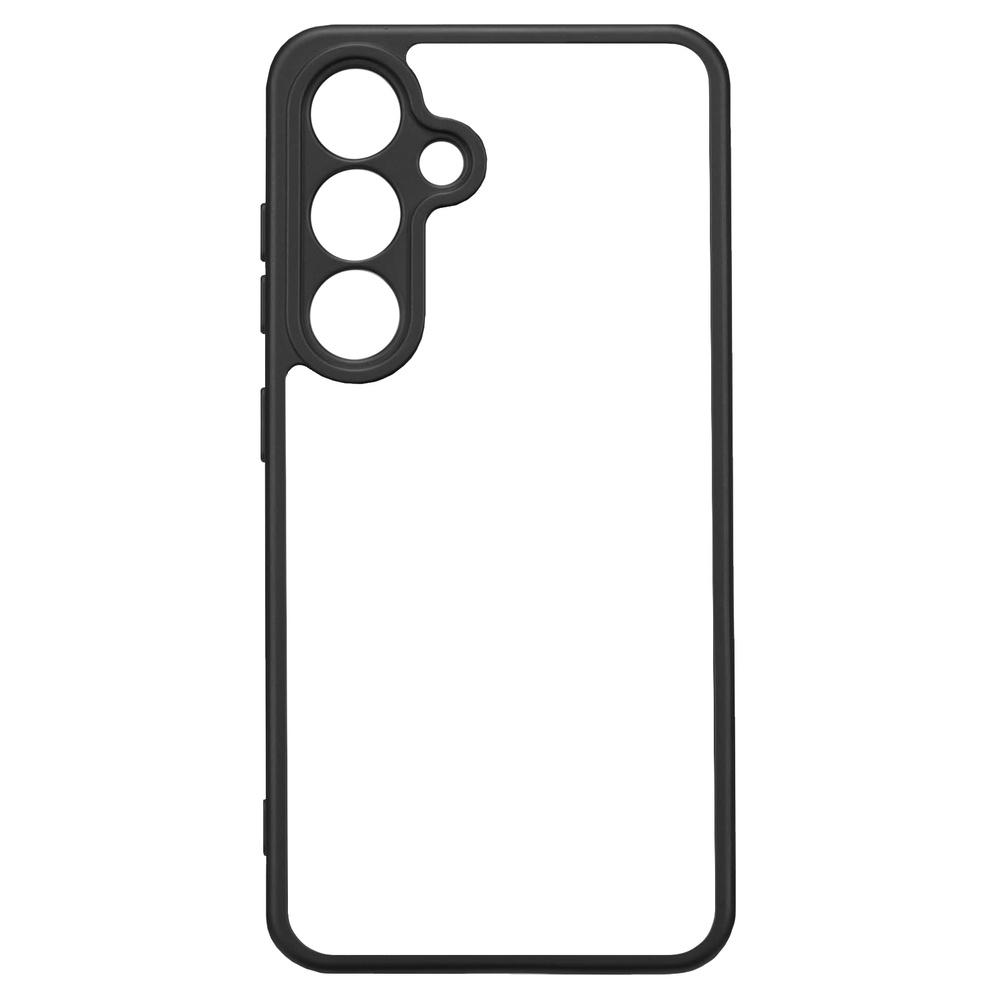 Samsung Galaxy S24+ Plus Fusion Hybrid Case with Camera Protection, Transparent/Black
