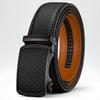 Кожаный мужской ремень с храповым механизмом и автоматической пряжкой, регулируемый ремень