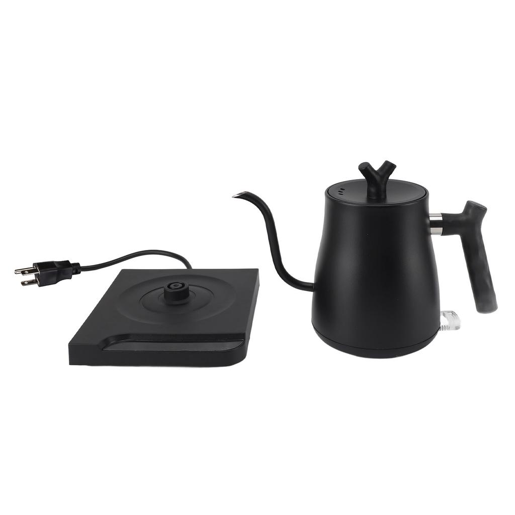 Electric Gooseneck Kettle 800ml 1000W Rapid Heating Stainless Steel Pour Over Kettle for Home