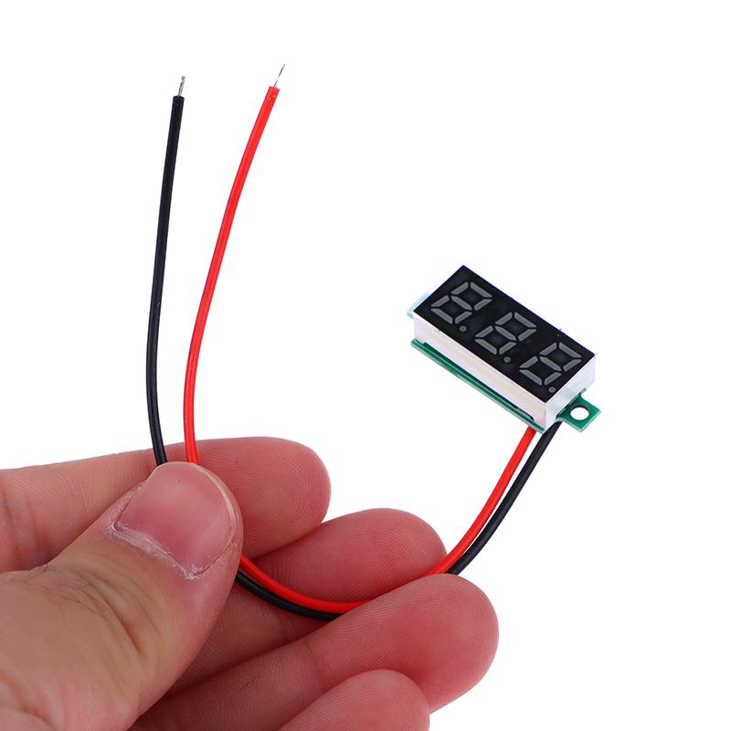 Вольтметр постоянного напряжения 5-30 В 0,28 дюйма светодиодный цифровой вольтметр авто автомобиль мобильный источник питания тестер напряжения детектор красный зеленый синий желтый