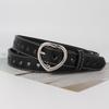 Gothic Love Heart Belts Punk Pin Buckle Waistband Fashion Waist Band  For Women Man