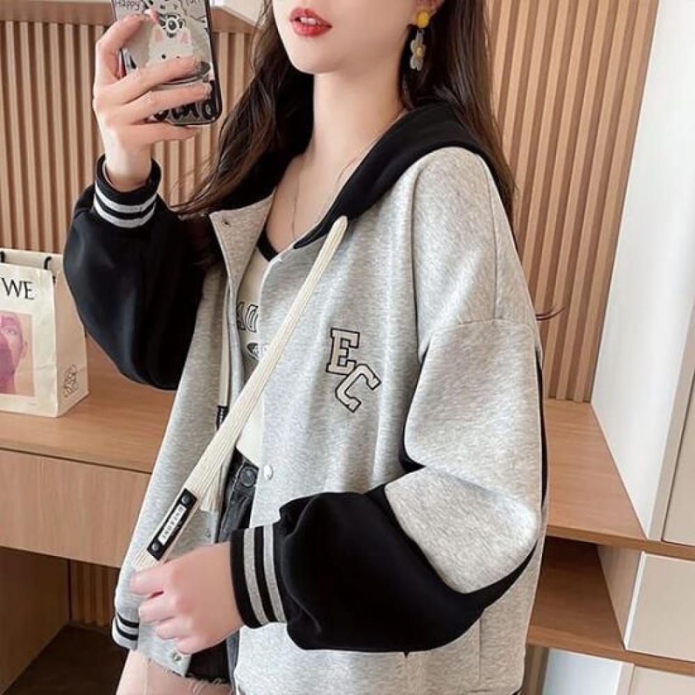 Navava Casual Long Sleeve Hoodie Baseball Jacket Nc370