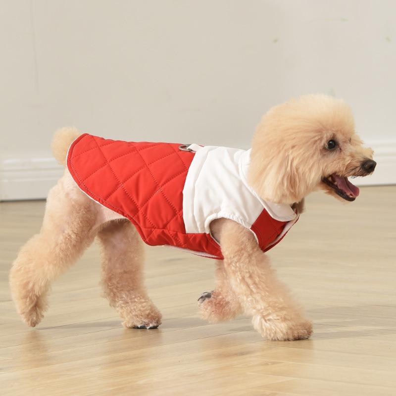 2025New Pet Dog Coat Vest Puppy Shirt Warm Cotton Jacket Autumn Winter Clothing For Dogs Cats Clothes