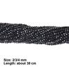 2/3/4mm DIY Bracelets Materials Handmade Loose Spacer Beads Black Spinels Stone Beads  Necklace