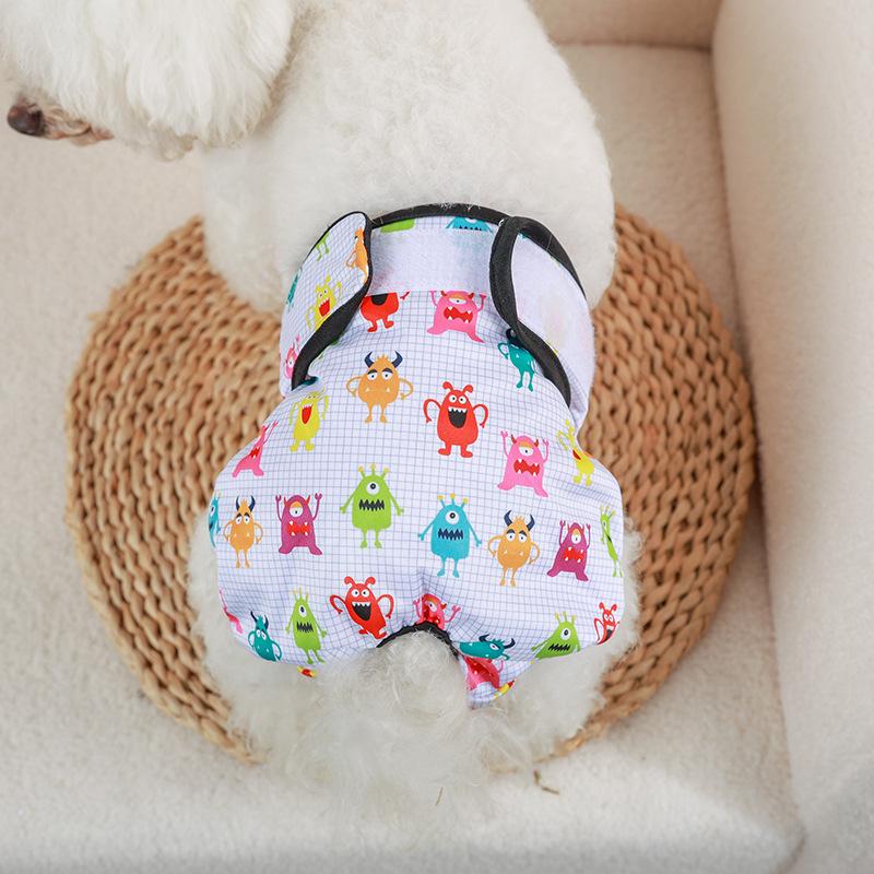 Физиологические штаны для собак женского пола - менструальные подгузники и одежда для домашних животных на весну/лето.