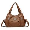 Large Capacity Portable Shoulder Bag Soft Leather Middle-aged Women's Mother Bag Crossbody Bag