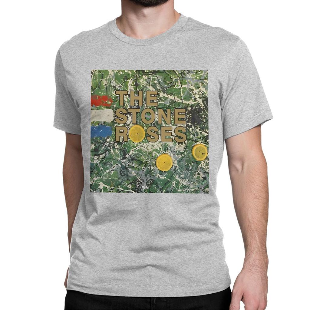 Забавные футболки The Stone Roses для мужчин и женщин, с круглым вырезом, 100% хлопок, футболка, рок-группа, музыка, футболки с коротким рукавом, уникальная одежда