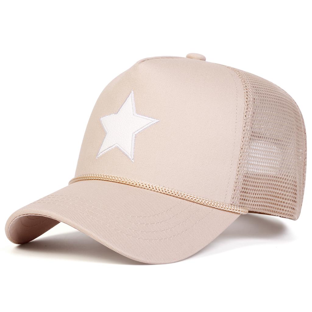 Мужская бейсболка с вышивкой пентаграммы, сетчатая шляпа, уличная регулируемая солнцезащитная шляпа для отдыха, весна-осень, путешествия, туризм, пляжный отдых