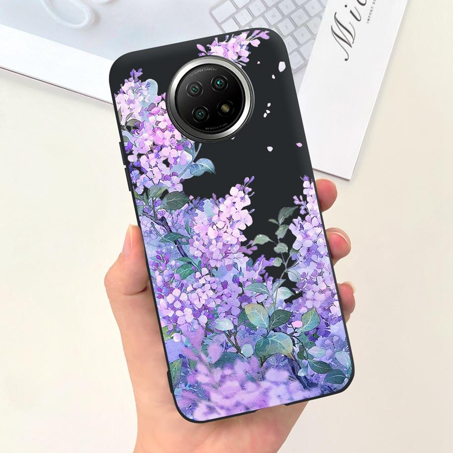 For Xiaomi Redmi Note 9T Note 9 5G Case Fashion Flower Shockproof Silicone Soft Matte Phone Cover For Xiomi Redmi Note 9T Fundas