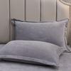 Soft Luxury Velvet Cushion Covers Solid Home Bedroom Sofa Decorative Winter Gray Flannel Pillowcase Pillow Case On Bedding
