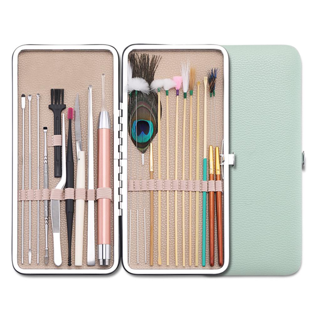 23 шт., набор для удаления ушной серы, набор для удаления ушной серы, ложка для удаления ушной серы, инструменты для ухода за ушами для массажа ушей для взрослых