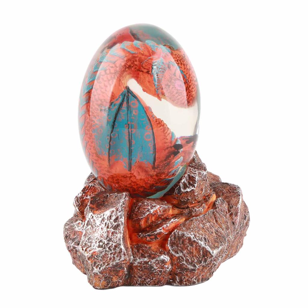 Saurs Dragon Eggs Glowing Resin Lava Saurs Egg Home Ornaments Collections and Gifts for Friends