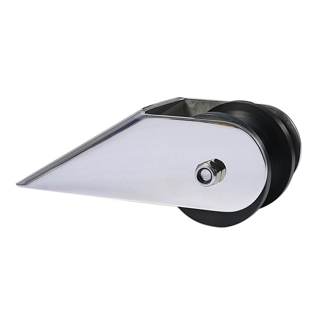 Marine Stainless Steel Boat Bow Anchor Roller Bracket Rollers For Yacht(Black)