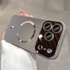 Большой Светящийся Магнитный Чехол для iPhone 17 с Пленкой на Камеру и Матовым Дизайном для Apple Type C.