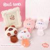 Cute Cat Dumpling Squeaky Pendant Keychain Plush Toy
