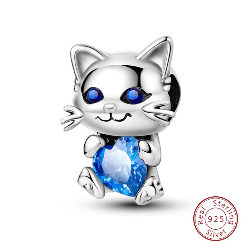 Милая серия «Кошка и собака» Медные шармы «Луна», «Бабочка», «Отпечаток лапы» 3 мм Сделай сам Изготовление изящных ювелирных изделий Подарки