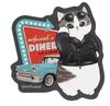 Mofusand Diner Smart Phone-Sized Sticker ( Leather Jacket Nyan ) Japan NEW