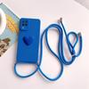 Чехол-ремешок Love Heart для Samsung Galaxy A12 22 51 71, силиконовый чехол с ремешком через плечо для Samsung Galaxy A12 A22 4g 5g A51 A71 A31 M32 M33 M53 M23
