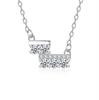 S925 Sterling Silver Moissanite Cross Pendant Clavicle Necklace for Women Luxury Sparkling Fine Jewelry Gift