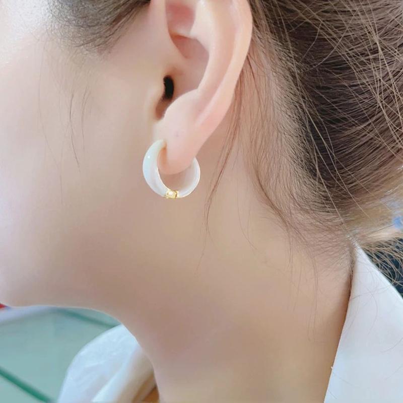 Винтажные круглые красные серьги с пряжкой для ушей, женские ювелирные изделия, масляные серьги-капли, помолвка, свадебный подарок, ювелирные изделия