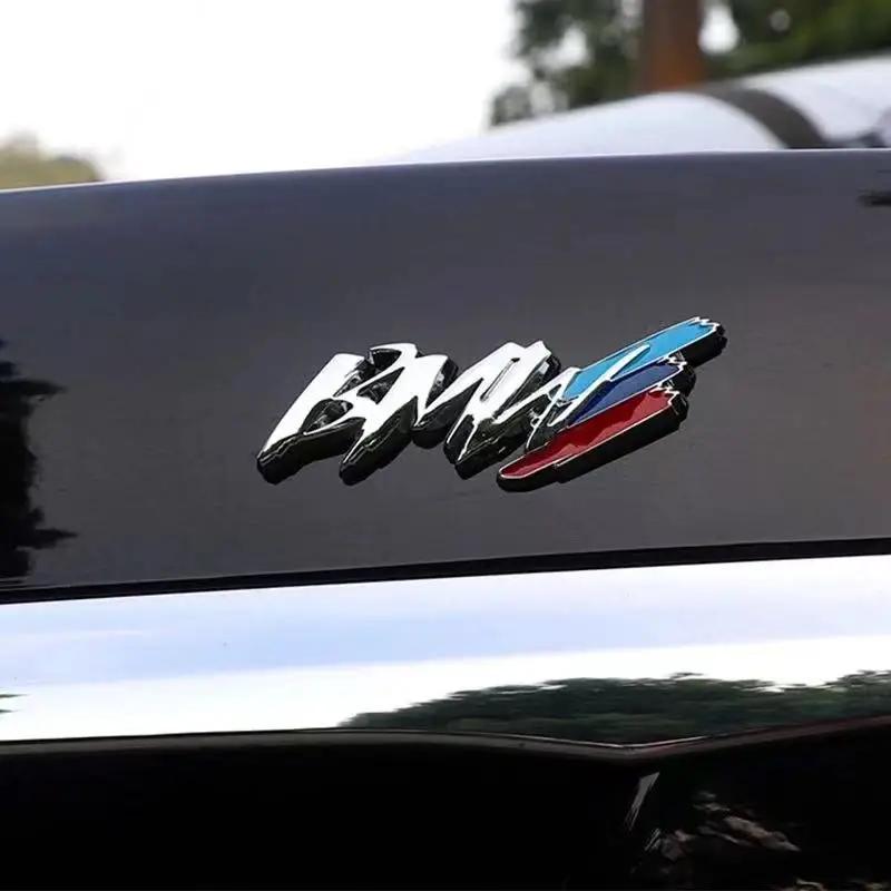 BBKD8 Metal BMW Badge Stickers Body Trunk Decoration Accessories For BMW M Power Performance F10 F31 E36 E39 E87 E90 X3 X5