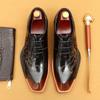 Foreign Trade Explosion Men'S Shoes Patent Leather Glossy Leather Shoes Men'S Real Cowhide British Business Dress Shoes