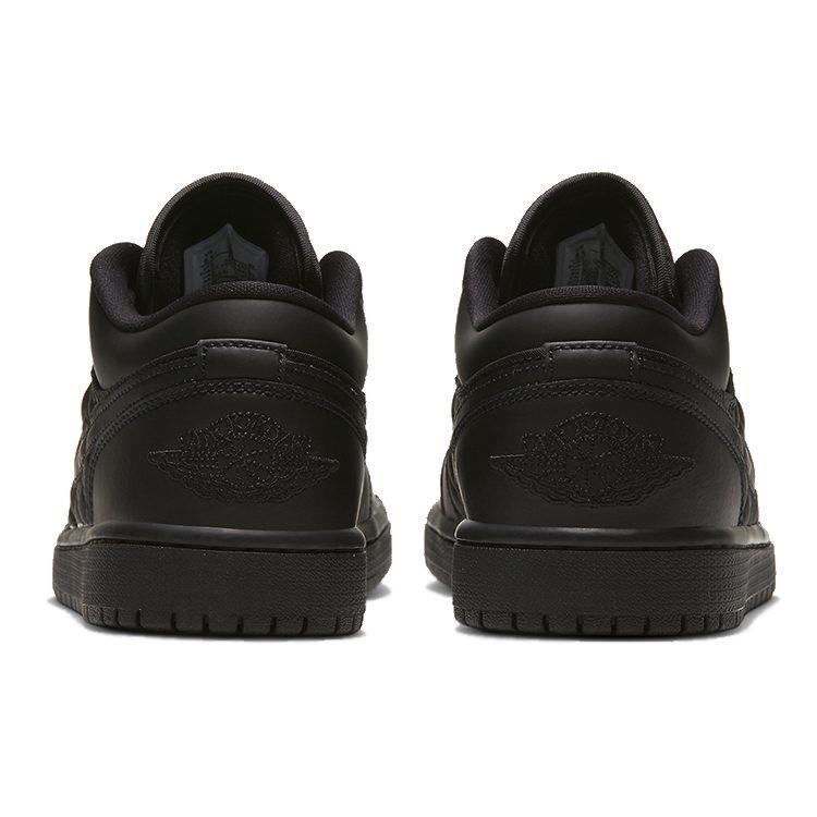 Jordan 1 Низкие Тройной Черный Стеганые Женские DB6480-001