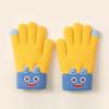 Soft Stretch Kids Full Finger Gloves Winter Warm Knit Mittens for Boys Girls  Outdoor