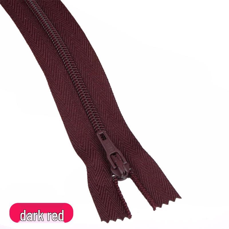 Three Force Short 20CM Nylon Zipper for Dress Pants - Colored Closed-End Fly Zipper Fabric Accessory