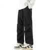 SWAMP AREA Outdoor Sports Pants for Men, Spring And Autumn Soft Shell Versatile Trendy Hiking Trousers Cargo Pants WS398 Black M