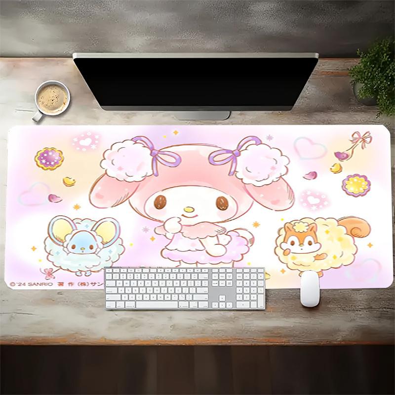 1 шт. Коврик для компьютера My Melody and Friends с ярким принтом, Коврики для мыши для стола, 057