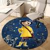 1pc Coraline (5) Design Printed Area Round Carpet for Bedroom Living Room Home Decor Rugs Mat Non Slip Mat Rug for Bedside