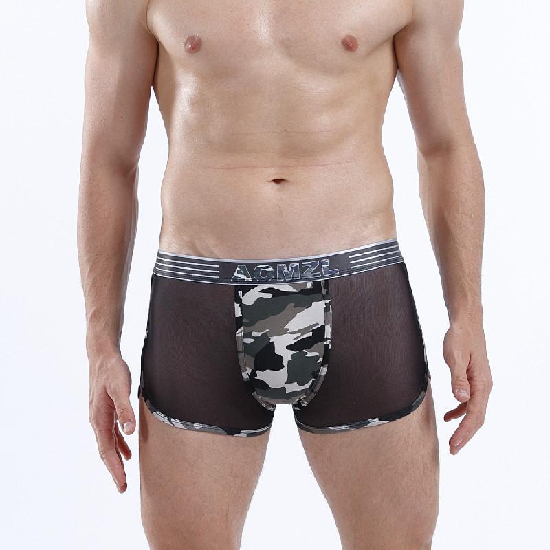 Хлопковые мужские брюки, тонкие срезы не оставляющих следов боксерских трусов, дышащие брюки для мальчиков, летние удобные шорты Tide Four Corner