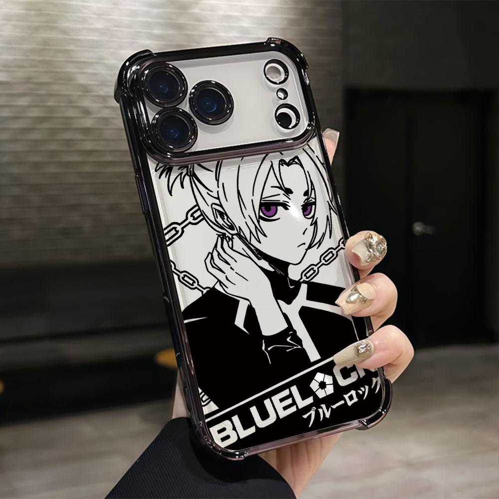 Anime B-Blues Locks Phone Case for Samsung Galaxy A57 A56 A55 A54 A53 A52 A37 A36 A16 A06 4G 5G Anti-drop Transparent Cover