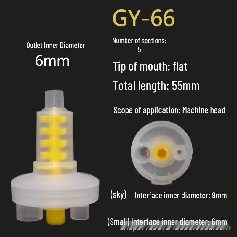 Силиконовый резиновый смешивающий тубус для стоматологических слепков с двойным смешивающим наконечником для светоотверждаемой смолы - Двухкомпонентный смешивающий наконечник