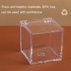 Ящик для хранения акриловый квадратный кубический органайзер с крышкой прозрачный дизайн пылезащитный многоцелевой ювелирный акриловый дисплей коробка