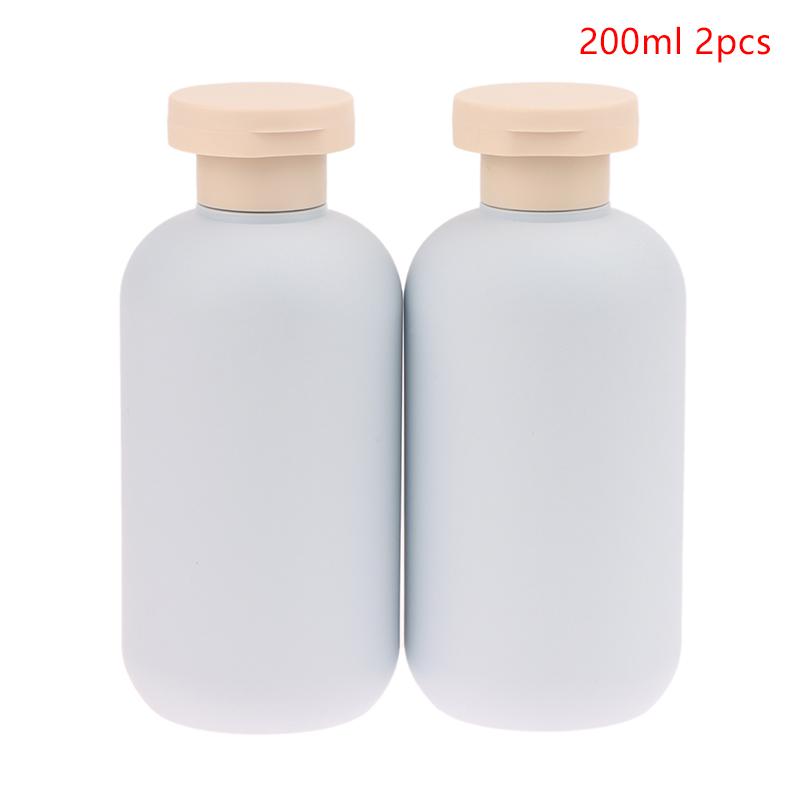 2 шт. 100/200 мл Синий Зеленый Розовый Пустой Пластиковый Флакон с Дозатором для Лосьона Шампуня Флакон с Крышкой Флип Косметические Контейнеры Многоразовые Флаконы