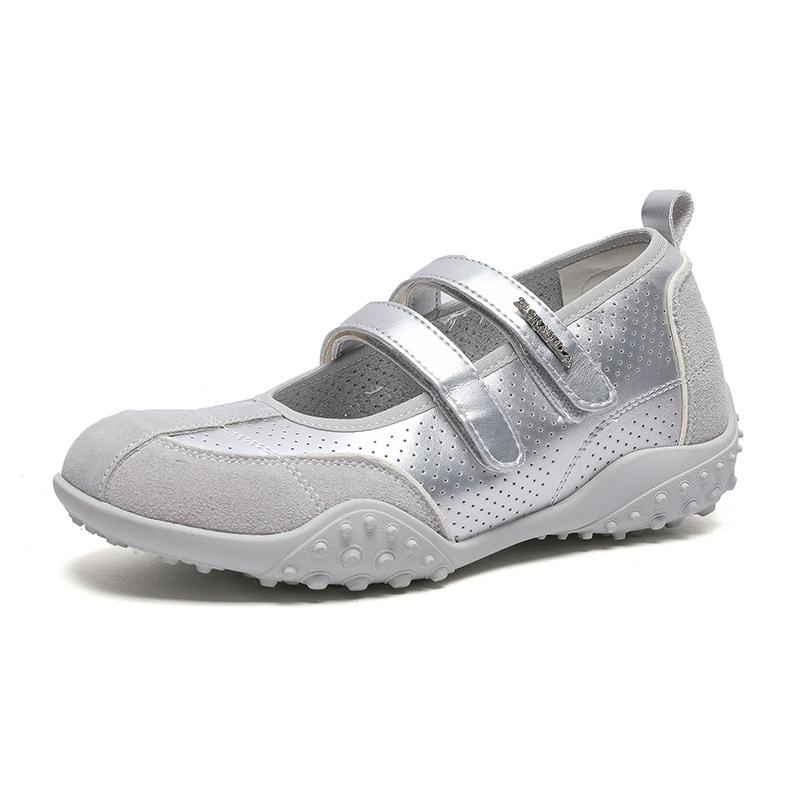 Inner Height Increase 5.5cm Retro Shallow Mouth Mary Jane Ballet Single Shoes Small Casual Soft Sole Non-slip German Training Shoes