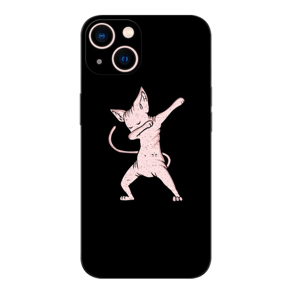 Черный чехол из ТПУ для OPPO A11S A15 A15S A16 A16S A16K A16E K3 K10 K9S ACE2 5G Sphynx Cat