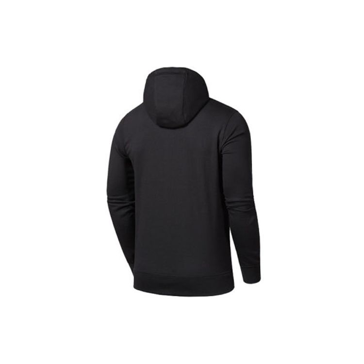 Nike Свободная толстовка с длинным рукавом с алфавитным узором, мужская толстовка с капюшоном, черная AH2021-010