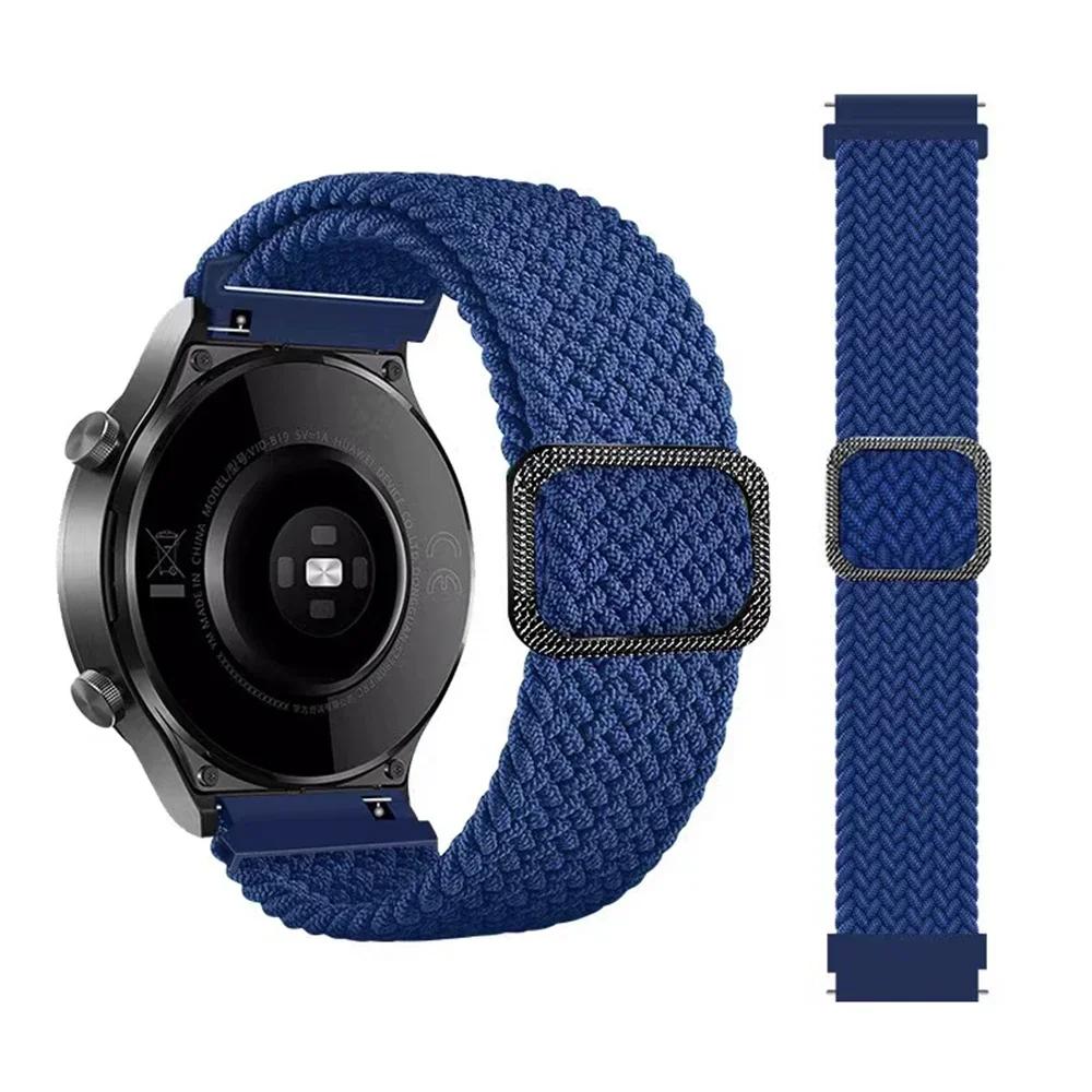 Плетеный ремешок 20 мм 22 мм для HUAWEI WATCH GT 5 Pro 46 мм, ремешок-петля GT5 GT 4 3 42 мм, HONOR Magic Watch 4 GS Pro ES, нейлоновый браслет