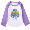 9193 Детская футболка для девочек Steal a Brainrot 67 Six Seven с принтом реглан с длинным рукавом из хлопка