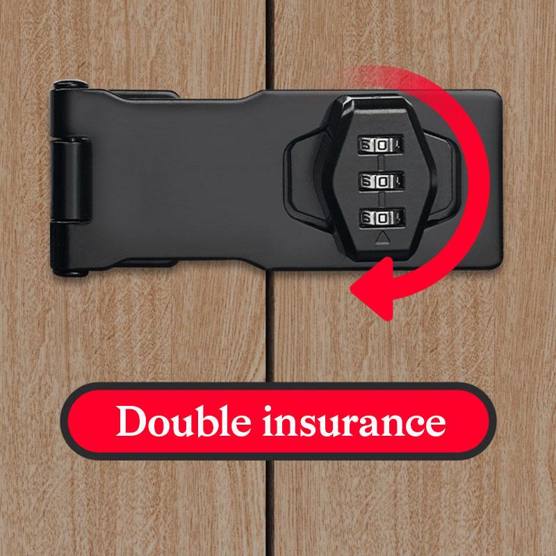 Mechanical Password Lock Household Password Lock Rotary Hasp Locks Keyless for Garden Interior Mailbox Bathroom Pet Doors