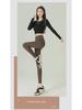 Slim Velvet High-Waist Women's Yoga Leggings - Warm, No Line, Autumn/Winter Wear